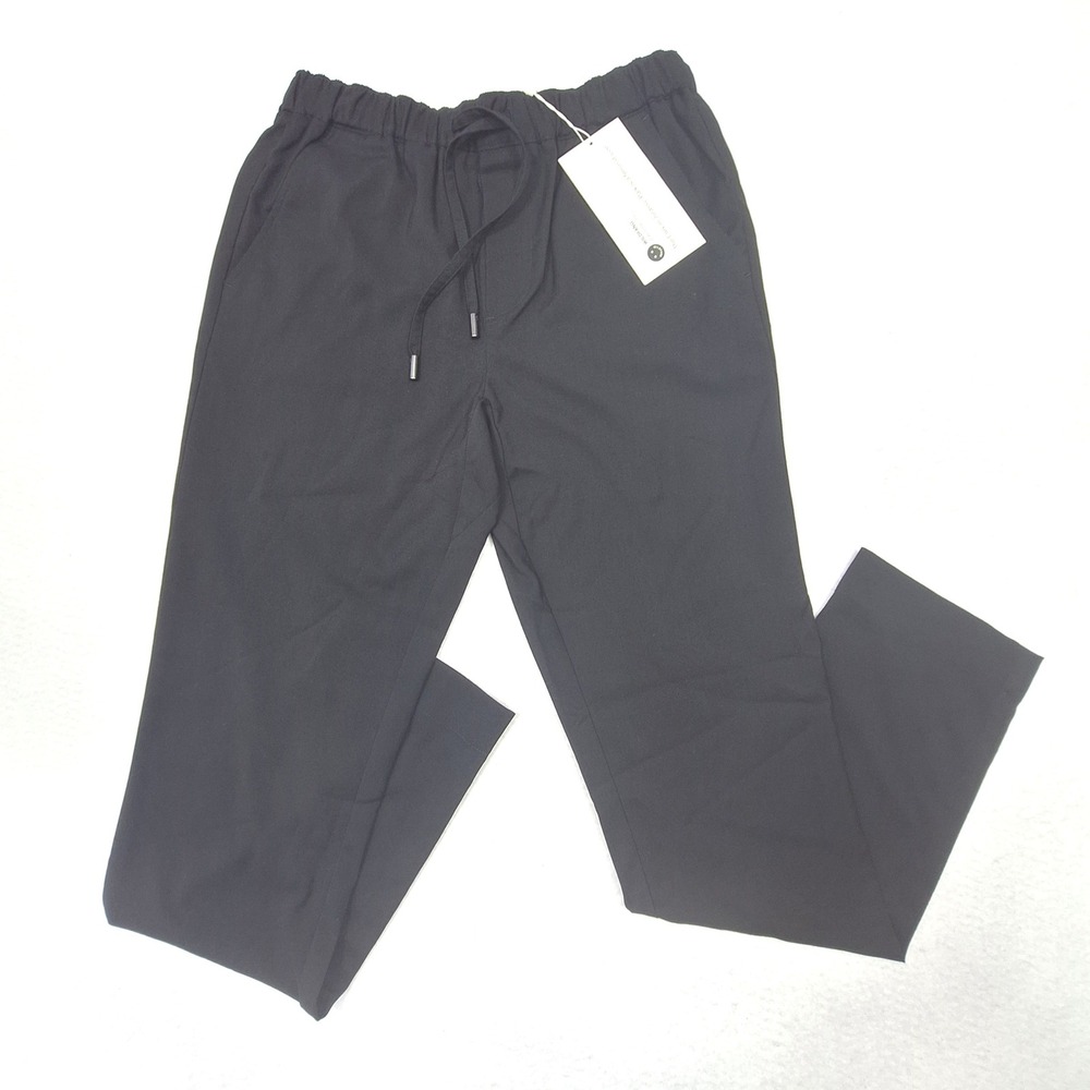 Wildfang Empower Drawstring Pant Womens XS Black WP6400 Trousers New